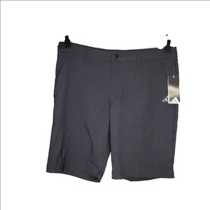 Men's Adidas Gray Flat Front Shorts Waist 34